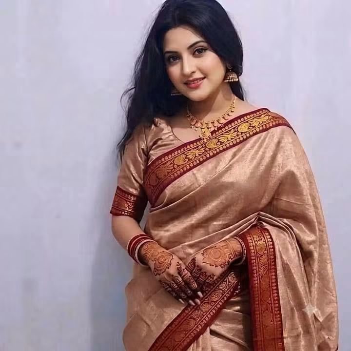 Code-B02 লামা সিল্ক শাড়ি ব্লাউজ পিসসহ