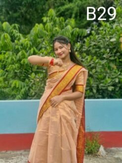 Code-B29 কাঞ্জিভরম লামা সিল্ক ব্লাউজ পিসসহ